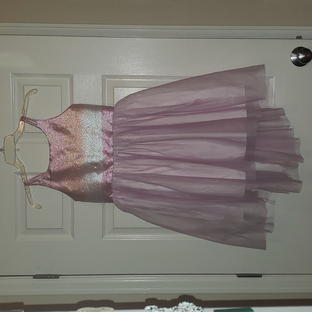 Cat & Jack Peachy Pink Ombre Dress Large